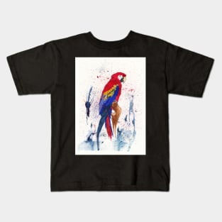 Red and Blue Macaw 2 Kids T-Shirt